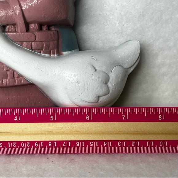 Burwood Vintage‎ 1988 Boy & Girl with Geese Wall Plaque Set Home Decor Patio - Picture 11 of 11